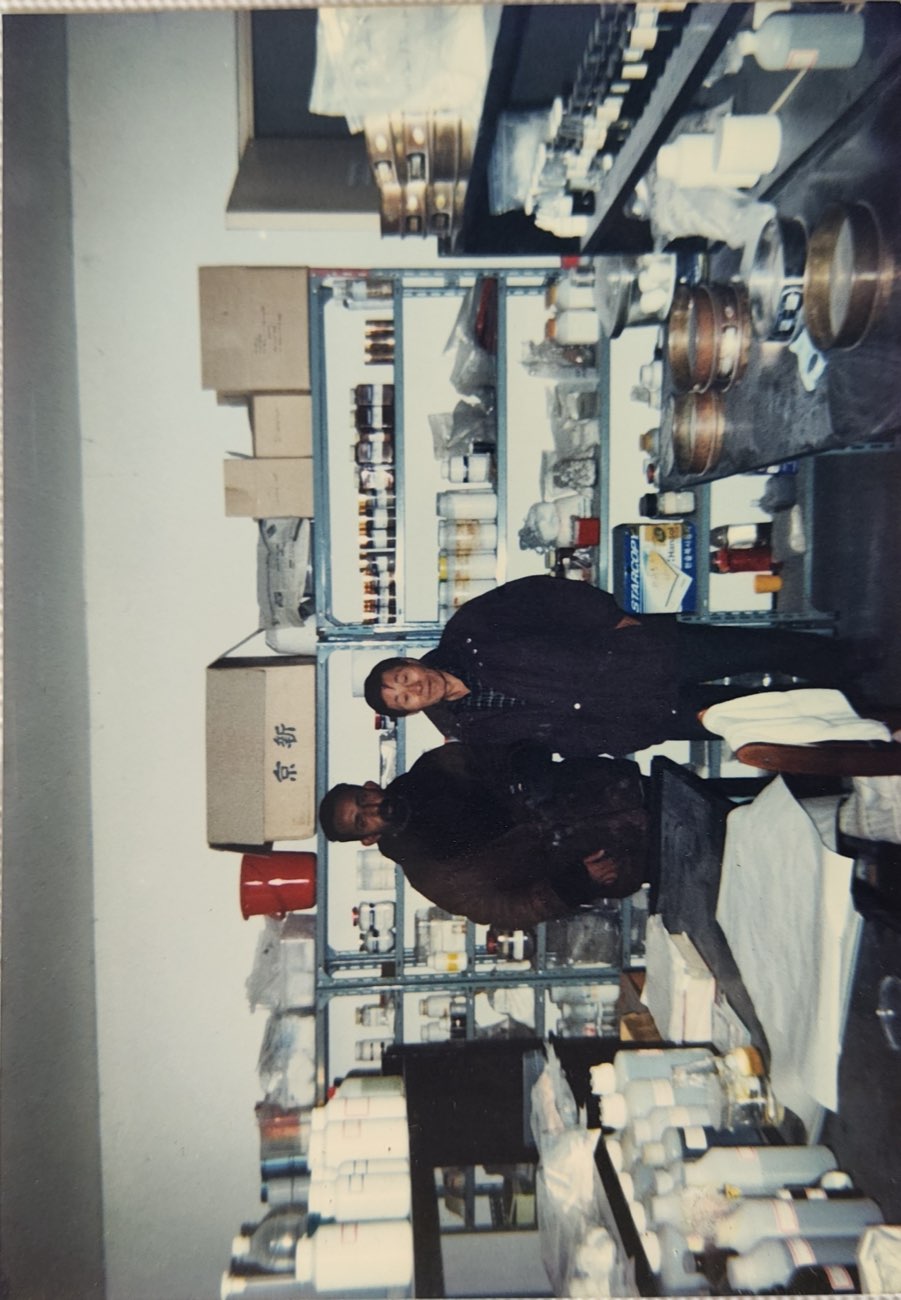 Lab / QC inspection with technical equipment